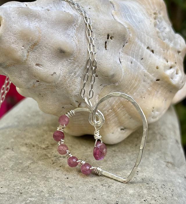 Pretty in Pink Heart Necklace